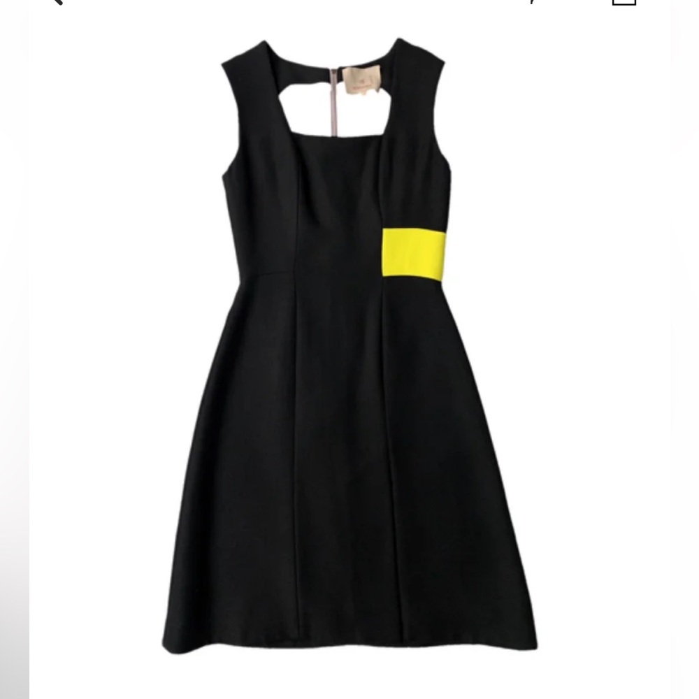 Roksanda Ilicinc Black Yellow Colorblock Dress